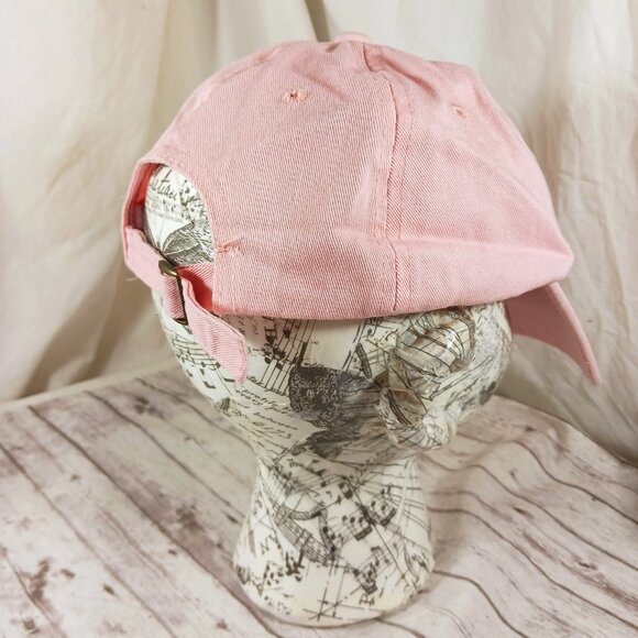 Kermit the Frog Sipping Tea Women's Pink Baseball Hat Adjustable Strap Back OS - Picture 6 of 10